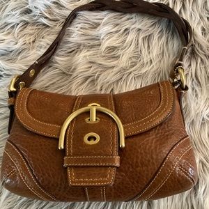 Brown Leather Coach Purse